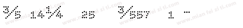 RoadNumbers Regular字体转换